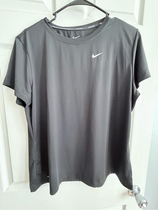 Nike Tops - Nike Black Dri-FIT Athletic Tee with White Logo